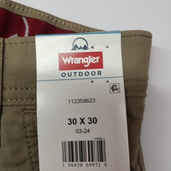 Wrangler All Terrain Chino Pants Men's 30x30 Brindle Stretch - Picture 5 of 8